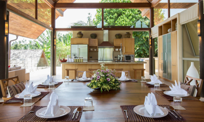 Kalya Residence Kitchen and Dining Area with View | Bophut, Koh Samui