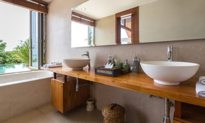 Kalya Residence His and Hers Bathroom with View | Bophut, Koh Samui