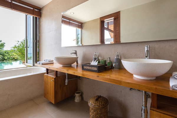 Kalya Residence His and Hers Bathroom with View | Bophut, Koh Samui