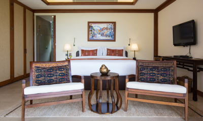 Kalya Residence Bedroom with Seating Area and TV | Bophut, Koh Samui