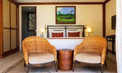 Purana Residence Bedroom with Seating Area and TV | Bophut, Koh Samui