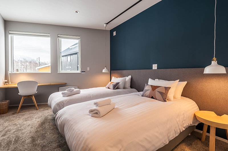 Ginkyo Twin Bedroom Area | Hirafu, Niseko