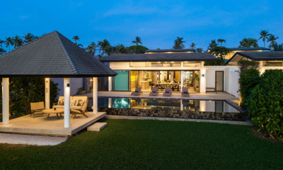 Twin Villas Natai Villa North Gardens and Pool at Night | Natai, Phang Nga