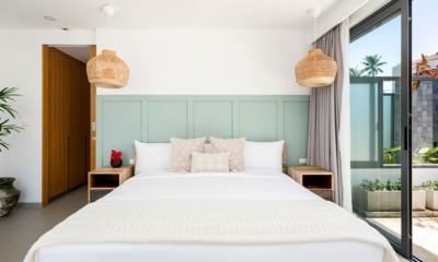 Twin Villas Natai Villa North Bedroom One with Hanging Lights | Natai, Phang Nga