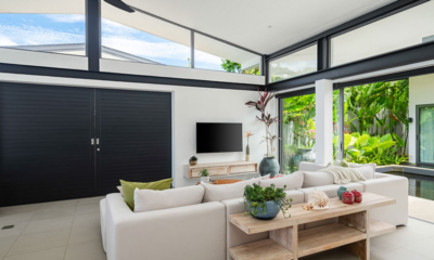 Twin Villas Natai Villa South Lounge Area with TV | Natai, Phang Nga