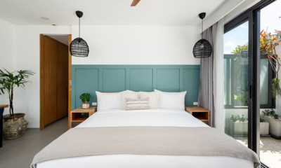 Twin Villas Natai Villa South Bedroom One with Hanging Lights | Natai, Phang Nga