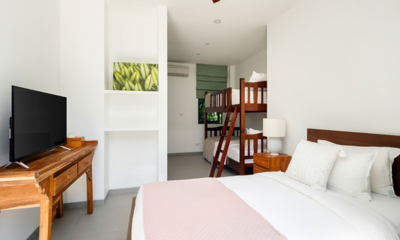 Twin Villas Natai Villa South Bedroom Five with Bunk Bed and Single Bed and TV | Natai, Phang Nga