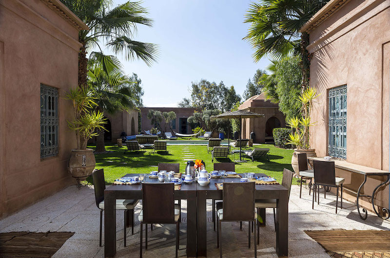 Villa Akhdar 5 Outside Seating | Marrakech, Morocco