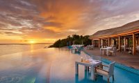 Hideaway Beach Resort Swimming Pool with Sunset Views | Haa Alifu Atoll, Maldives