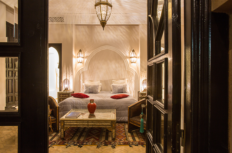 Villa Tika Bedroom with Lamps | Marrakesh, Morocco