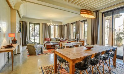 Villa Yenmoz Living and Dining Area | Marrakech, Morocco