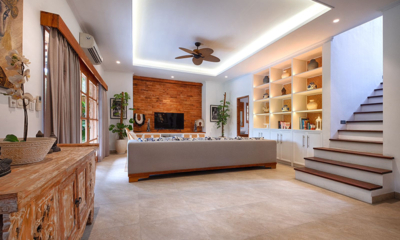 Villa Maya Canggu Living Area with Up Stairs | Canggu, Bali