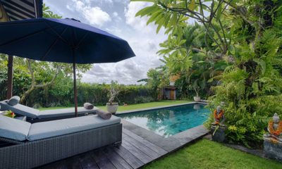 Villa Maya Canggu Pool Side Sun Beds at Day Time | Canggu, Bali