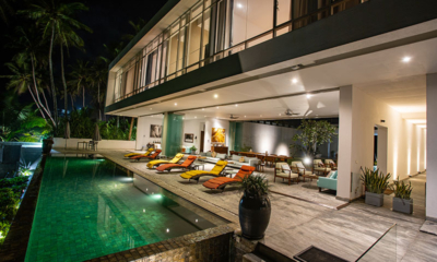 Villa Sielen Diva Swimming Pool at Night | Talpe, Sri Lanka