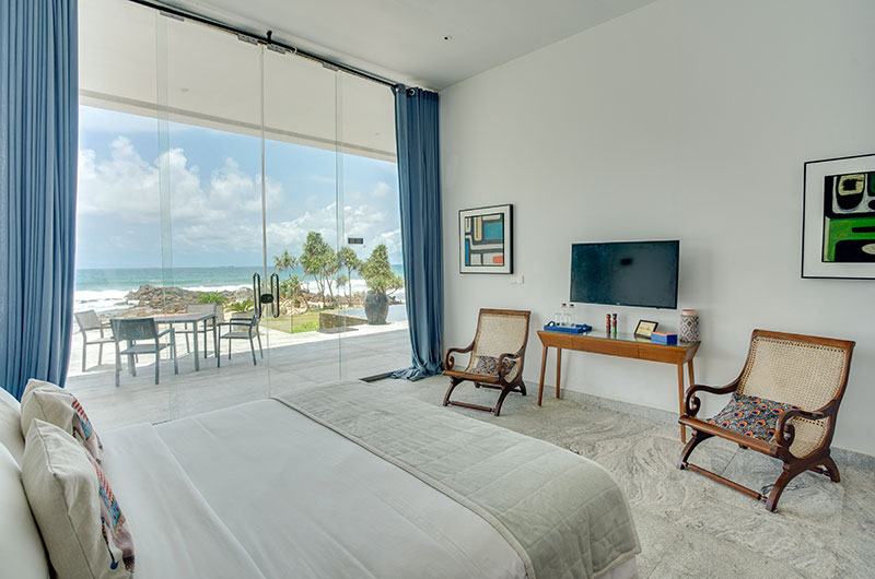 Villa Sielen Diva Monara Bedroom with TV and View | Talpe, Sri Lanka