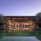 Soori Estate Pool View at Night | Tabanan, Bali