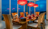 Villa Solaris Dining Table at Night | Kamala, Phuket