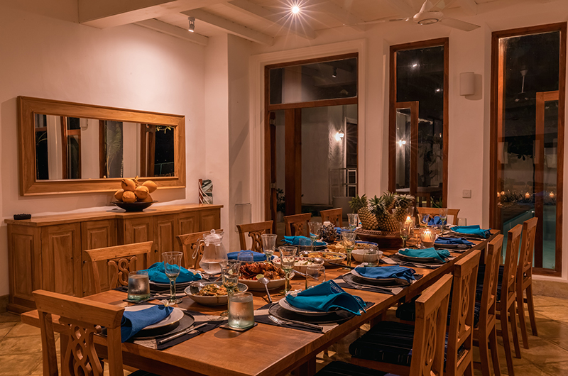 Skye House Indoor Dining with Crockery | Habaraduwa, Sri Lanka