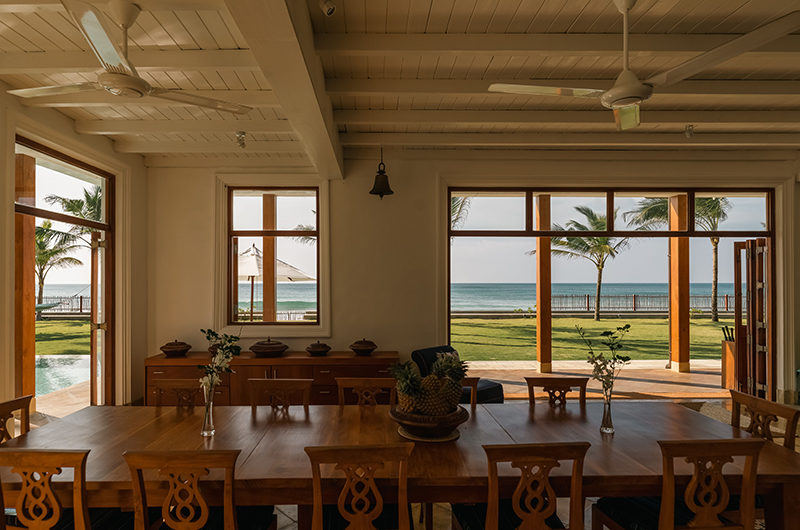 Skye House Indoor Dining with Sea View | Habaraduwa, Sri Lanka