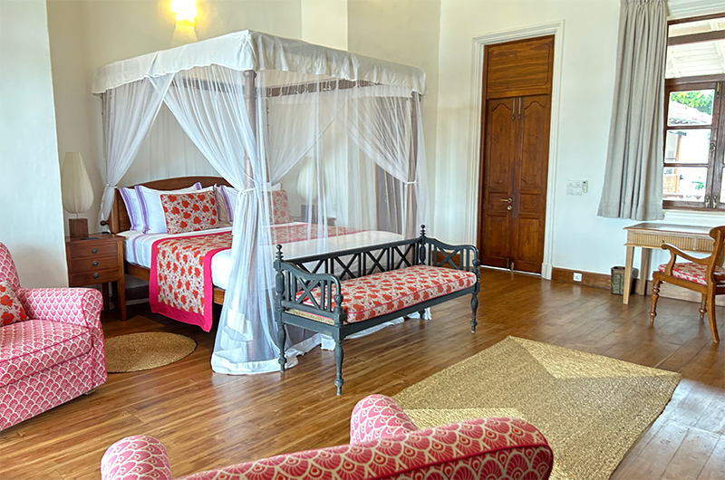 Skye House Master Bedroom One with Wooden Floor | Habaraduwa, Sri Lanka