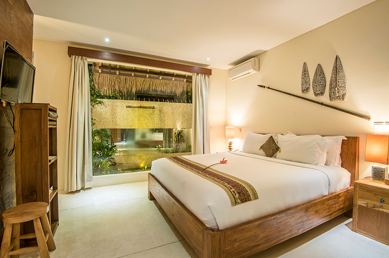 Villa Ku Besar Bedroom One with TV | Seminyak, Bali