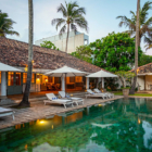 Samudra House Gardens and Pool at Night | Habaraduwa, Sri Lanka
