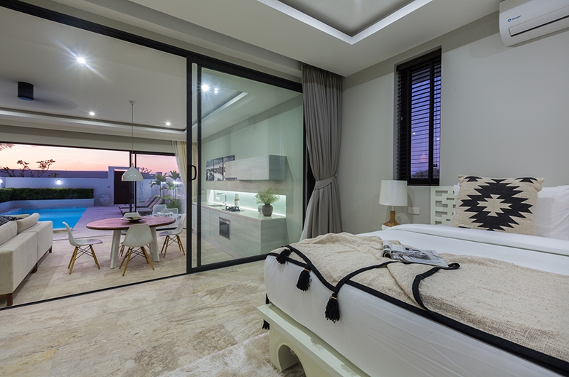 Villa Saam Bedroom with Lamps | Choeng Mon, Koh Samui