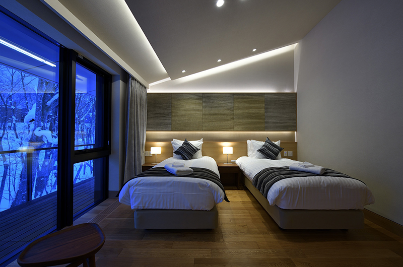 Tsudoi Twin Bedroom Side | Hirafu, Niseko