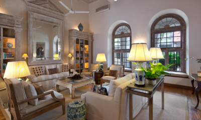 20 Middle Street Indoor Living Area with Side Lamps | Galle, Sri Lanka