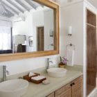 Habaraduwa House His and Hers Bathroom with Mirror | Koggala, Sri Lanka