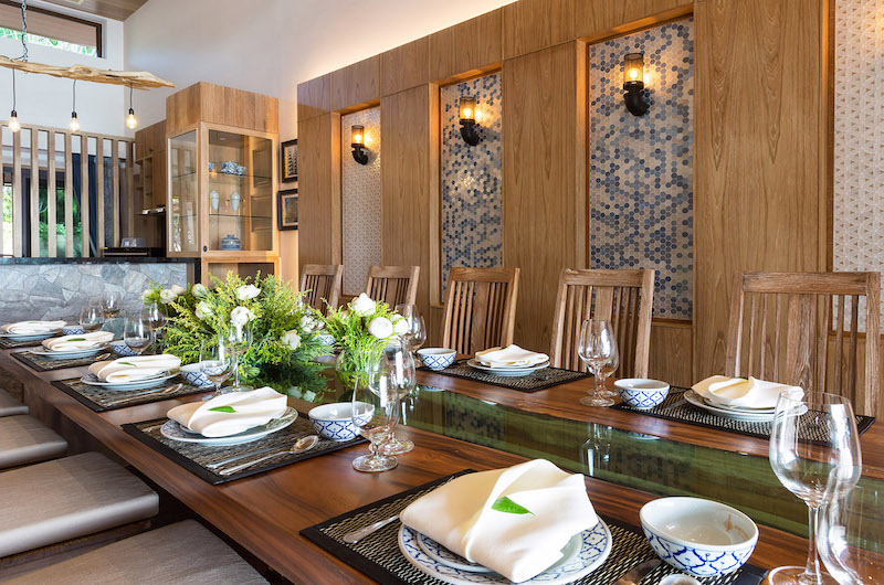 Villa Angthong Dining Table | Choeng Mon, Koh Samui
