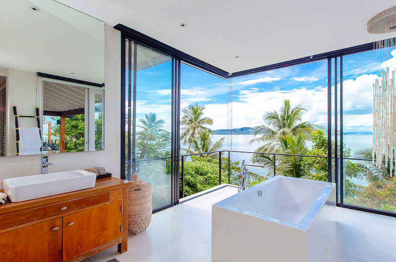 Villa Arcadia Bathroom with Views | Laem Sor, Koh Samui