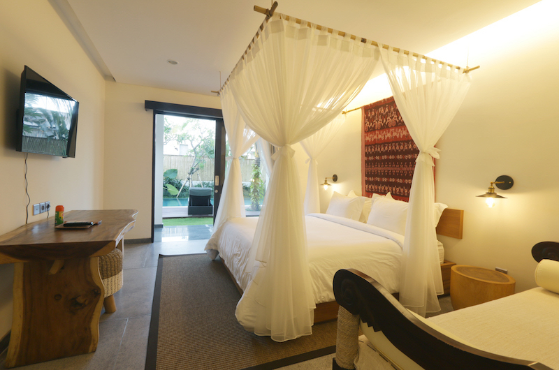 Villa Elite Cassia Bedroom Side with TV | Canggu, Bali