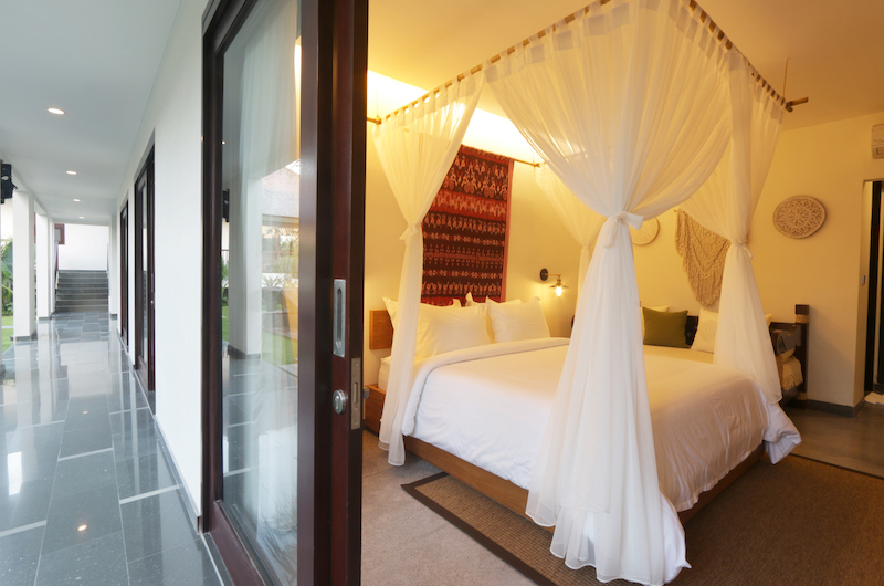 Villa Elite Cassia Bedroom Side with Lamps | Canggu, Bali