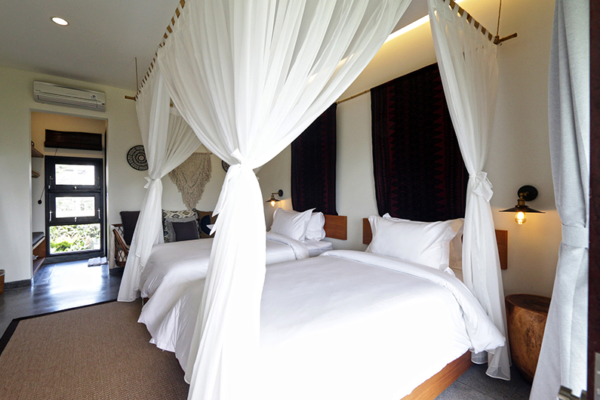 Villa Elite Cassia Bedroom with Twin Beds | Canggu, Bali Villa Elite Cassia Bedroom with Twin Beds | Canggu, Bali