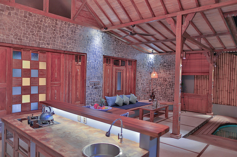 Samsara Villas Open Plan Living Room | Gili Air, Lombok