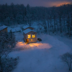 Mizuho Chalet Night View | Hakuba, Nagano