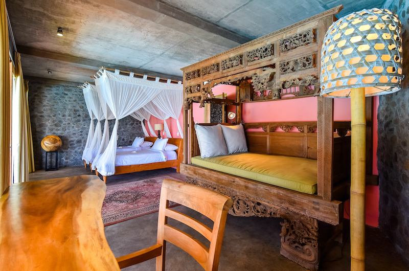 Sumberkima Hill Villas Villa Singa Twin Bedroom with Lamps | North Bali, Bali