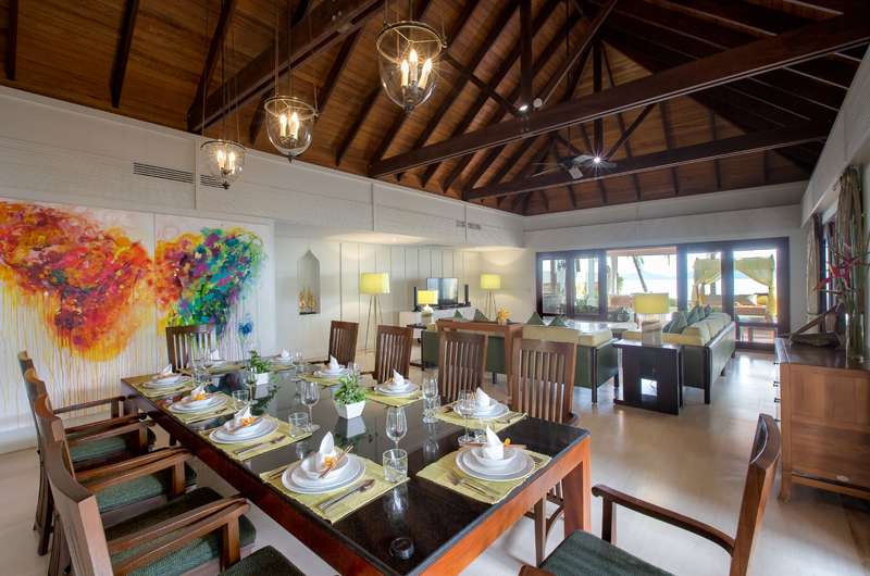 Miskawaan Villas Dining and Living Room | Maenam, Koh Samui