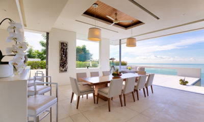 Villa Natha Dining Room with Sea View | Choeng Mon, Koh Samui