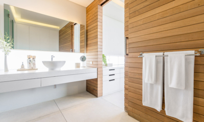 Villa Natha Bathroom Four with Mirror | Choeng Mon, Koh Samui