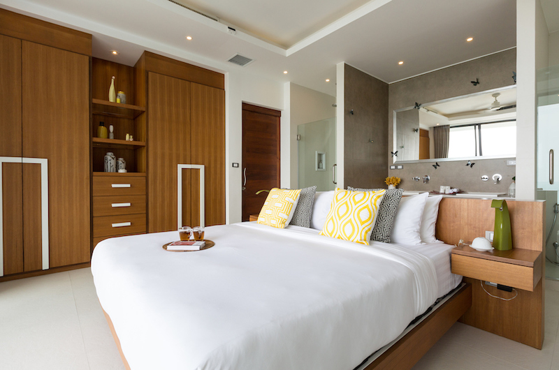 Villa Vista Azul Bedroom with Lamps | Chaweng, Koh Samui