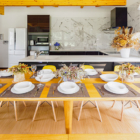 Mizuho Chalet Four Bedroom Kitchen and Dining Area with Crockery | Happo, Hakuba