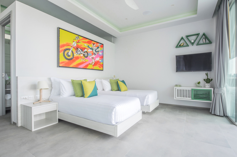 Villa Enjoy Green Suite Twin Bedroom with TV | Patong, Phuket