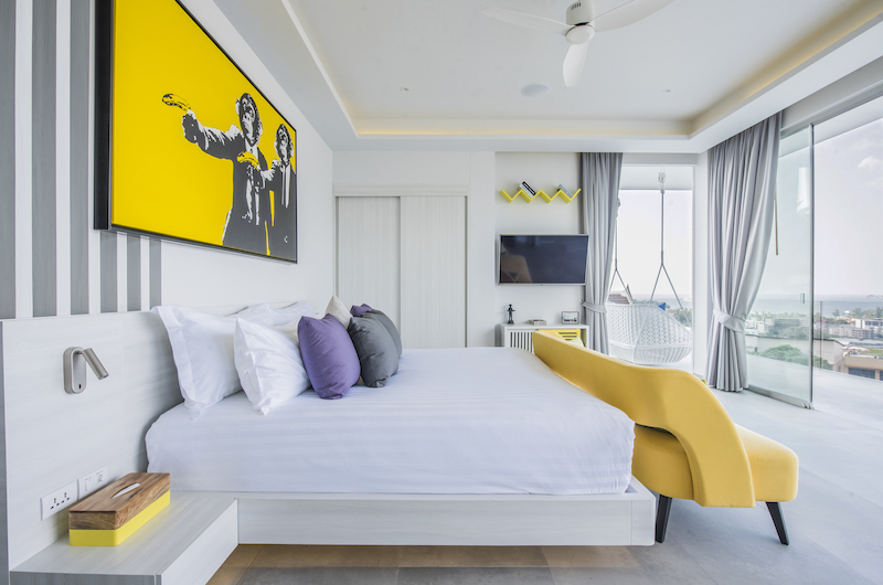 Villa Enjoy Yellow Suite Bedroom with Seating | Patong, Phuket