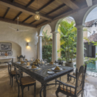 Thambili House Dining Area with Pool View | Galle, Sri Lanka