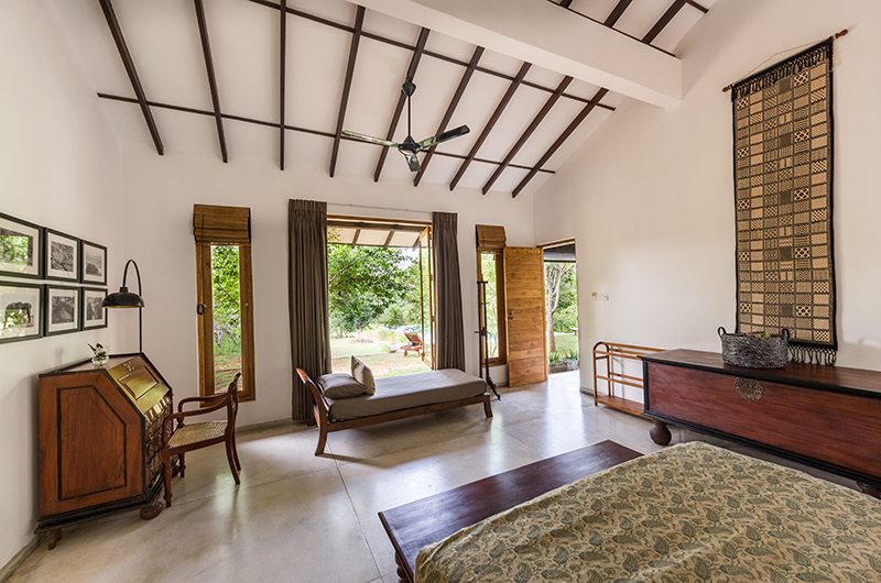 Villa Yala Bedroom with Study Table and Couch | Yala, Sri Lanka
