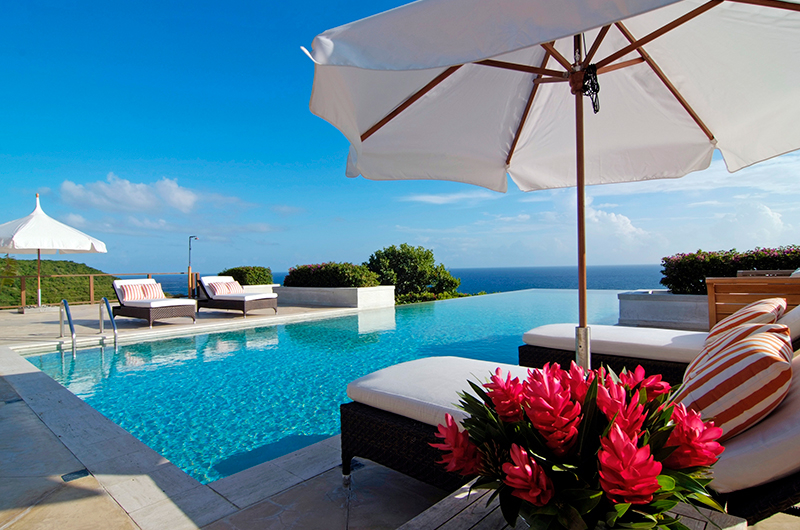 Villa Silver Turtle Pool Side Deck | Canouan, St Vincent and the Grenadines