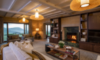 Muriwai Estate Living Room with Fire Place | Muriwai, Auckland