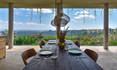 Sumberkima Hill Villas Villa Elnido Dining Area with View | Pemuteran, Bali